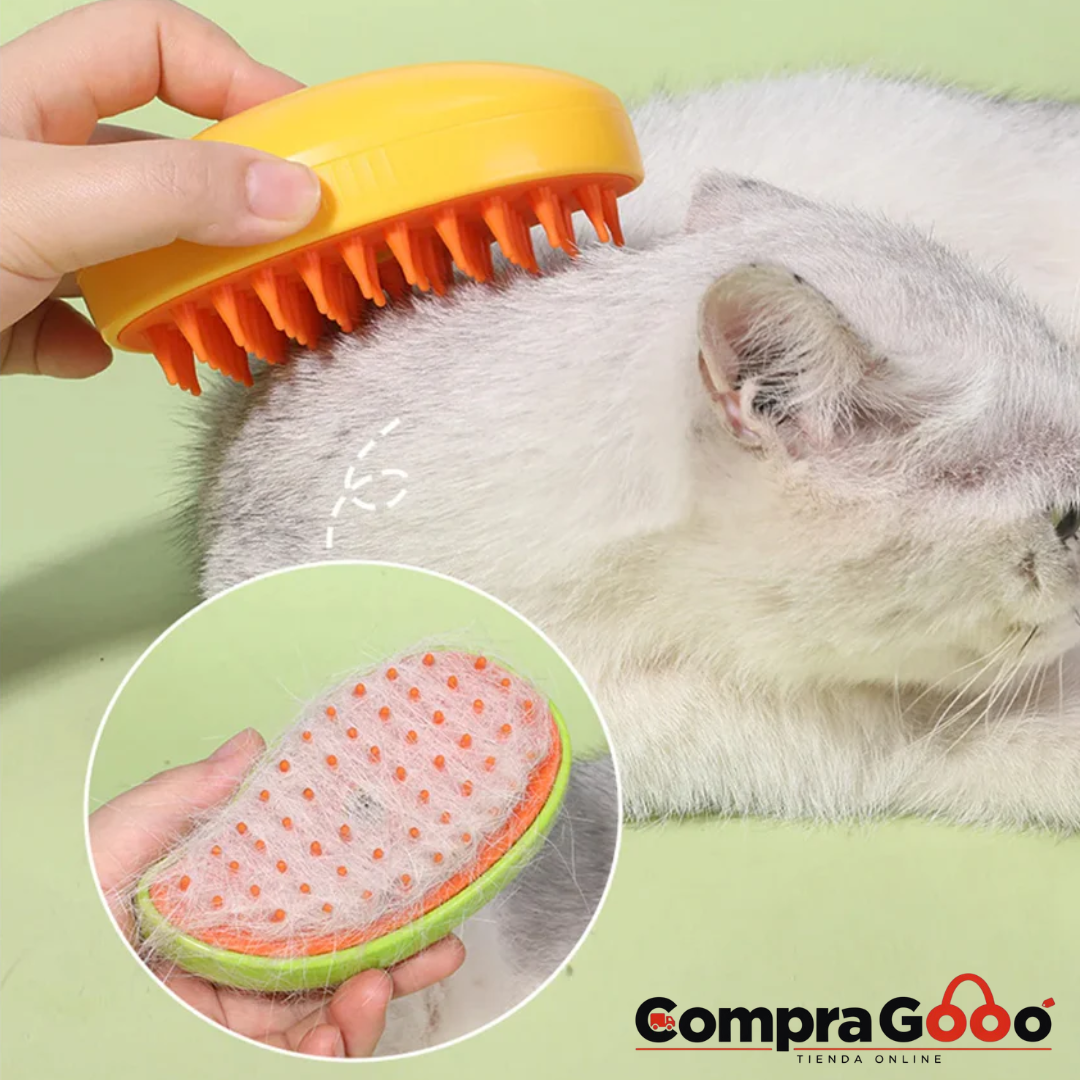 CEPILLO VAPORIZADOR PARA PERROS Y GATOS