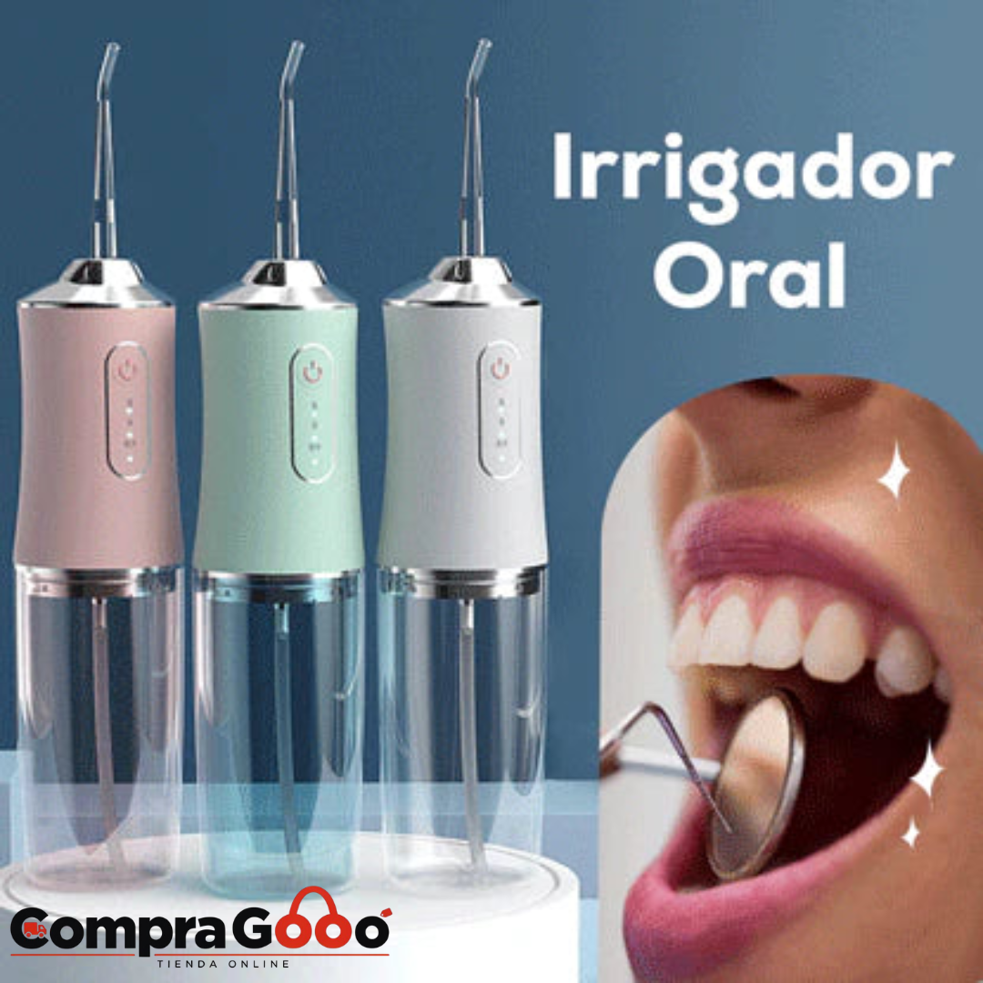 Irrigador Bucal Eléctrico Portátil Con 4 Boquillas, Carga Usb.