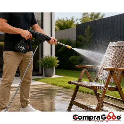 HIDROLAVADORA PORTATIL DE 2 BATERIAS 360V