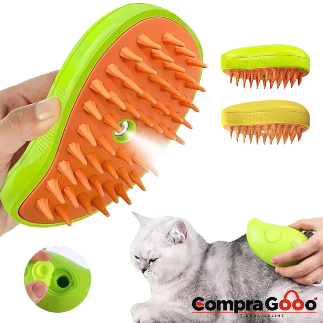 CEPILLO VAPORIZADOR PARA PERROS Y GATOS