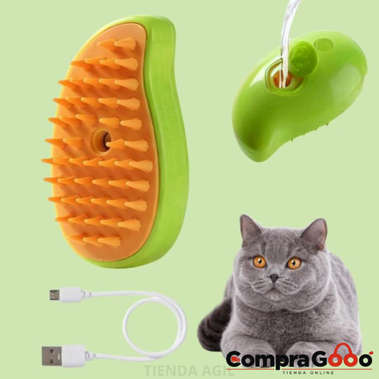 CEPILLO VAPORIZADOR PARA PERROS Y GATOS